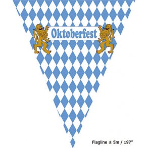 Flagga krans f�r oktoberfest 5 m.