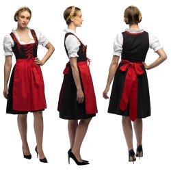 Klassisk Dirndl i R�d - Frau Fischer 