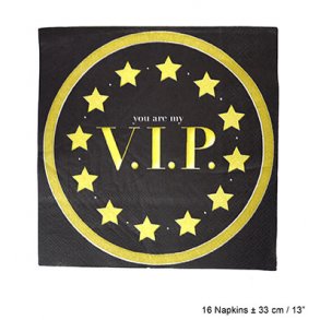  VIP servietter, 33x33cm  16stk