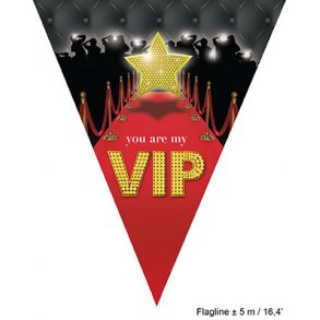VIP flagga banner, 5meter