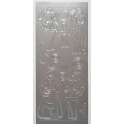 Stickers med dameovertj