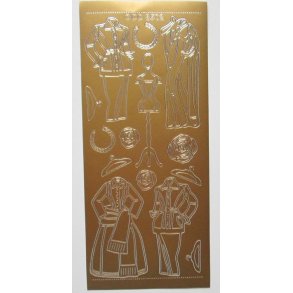 Stickers med dameovertj