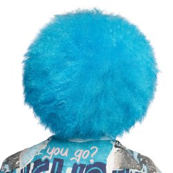 Afro Neon Bl� Paryk UV