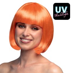 Orange UV Peruk - Cabaret
