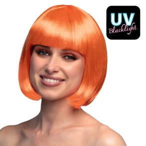 Orange UV Peruk - Cabaret