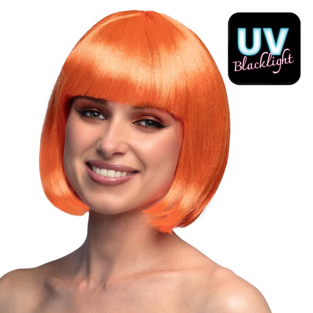 Orange UV Peruk - Cabaret