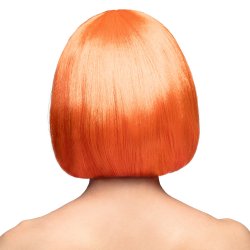 Orange UV Peruk - Cabaret