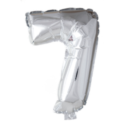 Folieballong ciffar i silver, 102 cm