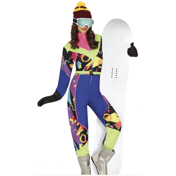 80'er Ski kostume til Kvinder
