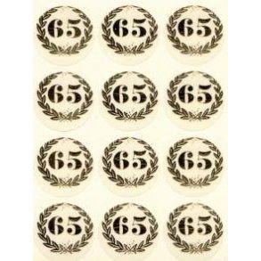 Oblater med 65r i krans 24stk