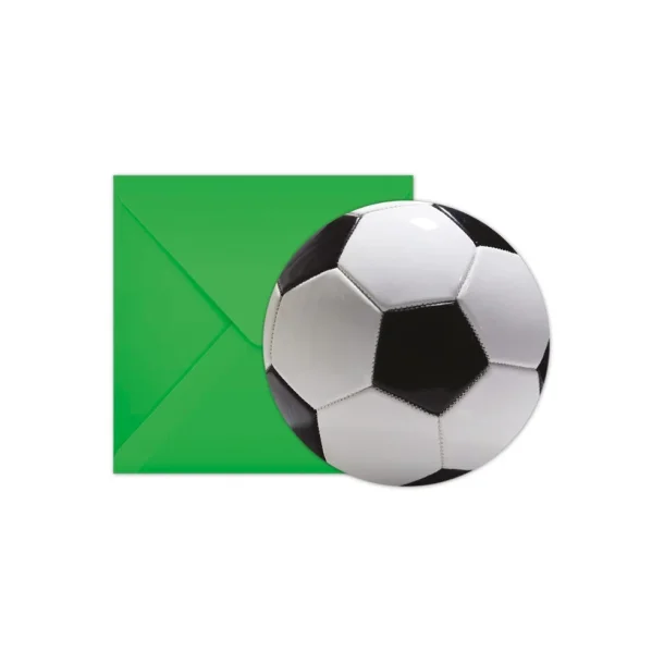 Fodbold Invitationer 6stk