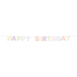 Happy Birthday textgirlang i pastellf�rger