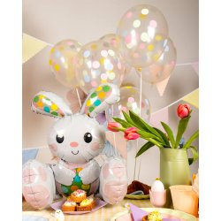 Ballonger med pastellf�rgade prickar