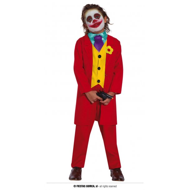 Joker kostume Dreng - Mr Smile