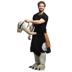 Sjovt �ride p� struds� kostume