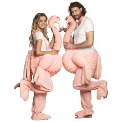 Rid p� Flamingo kostume