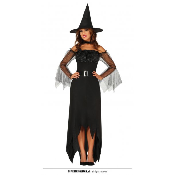 Hekse kostume sort | Halloween Heks Sort kostumer