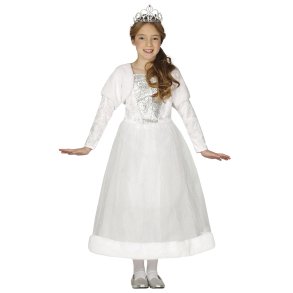 Vit prinsesskostym f�r flickor