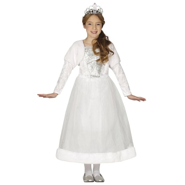 Vit prinsesskostym f�r flickor