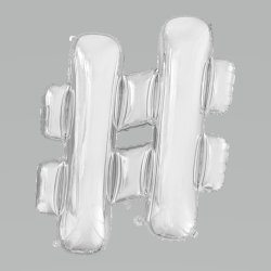 Folieballong BOKSTAVER - SLV 102cm