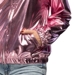 Metallic rosa Rave-jacka