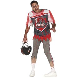 Zombie Rugby Spiller Kostume til Mand