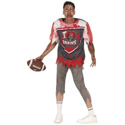 Zombie Rugby Spiller Kostume til Mand