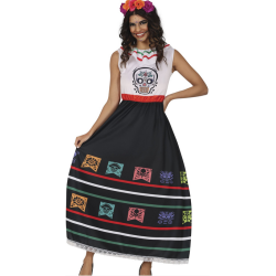 Day of the Dead kostym - Kvinna