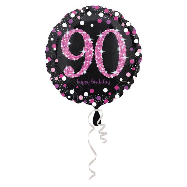 90 folie balloner sparkling pink