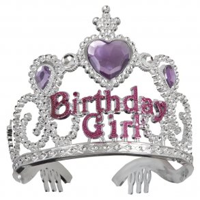 Tiara BIRTHDAY GIRL med plaststenar