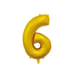 Sifferballong 66 cm i Guld