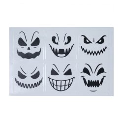 Ansiktsdekaler fr glas