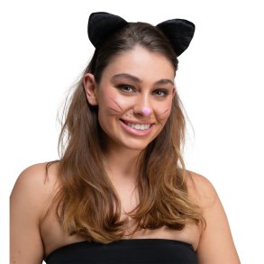 Katte rer i sort velour p hrbjle