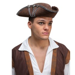 Brun piratmssa med silverkant