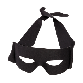Zorro maske i sort