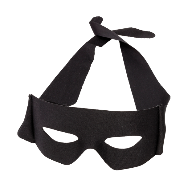 Zorro maske i sort