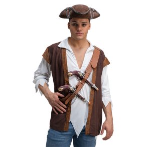 Dobbelt pirathylster med pistoler