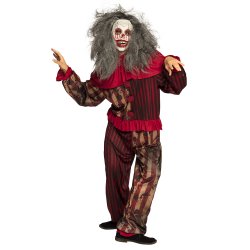 Zombie Klovnemaske med H�r