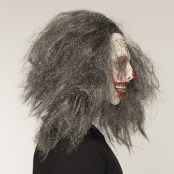 Zombie Klovnemaske med H�r
