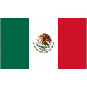 Papirflag Mexico p pind, A4