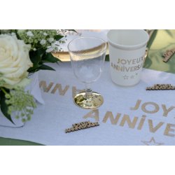 Vinglas 15 cl. med fod i guld