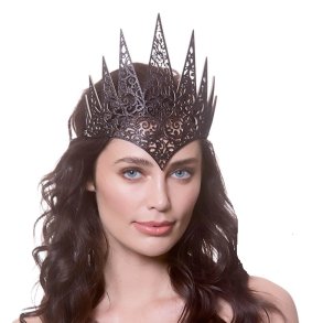 Dronningekrone i sort