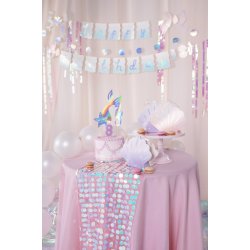 Bordlpare med skimrande paljetter