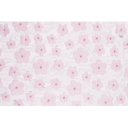 Bordlpare i rosa med tygblommor