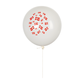 Ballonger med danska flaggor