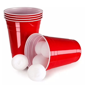 Beer Pong St 50 kopper med 4 bolde
