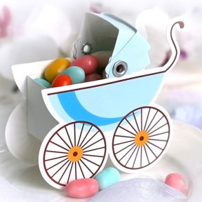 Barnvagn , gavebox , bltt