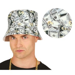 Bllehat med Dollar sedler