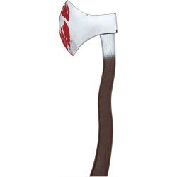 Langskaftet kse med blod