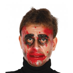 Blodig maske mand